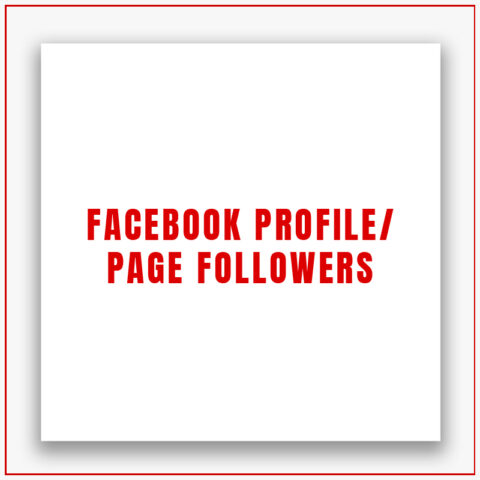 Facebook Page/Profile Followers
