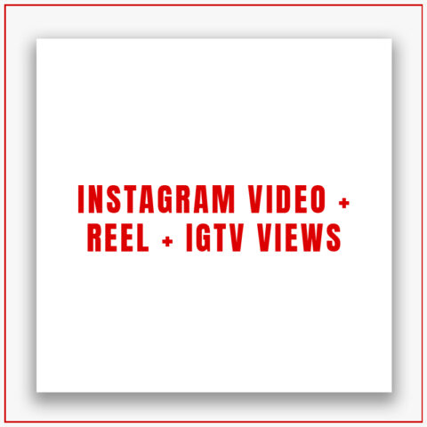 Instagram Video + Reel + IGTV Views