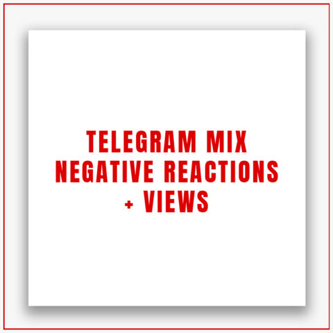 Telegram Mix Negative Reactions  + Views